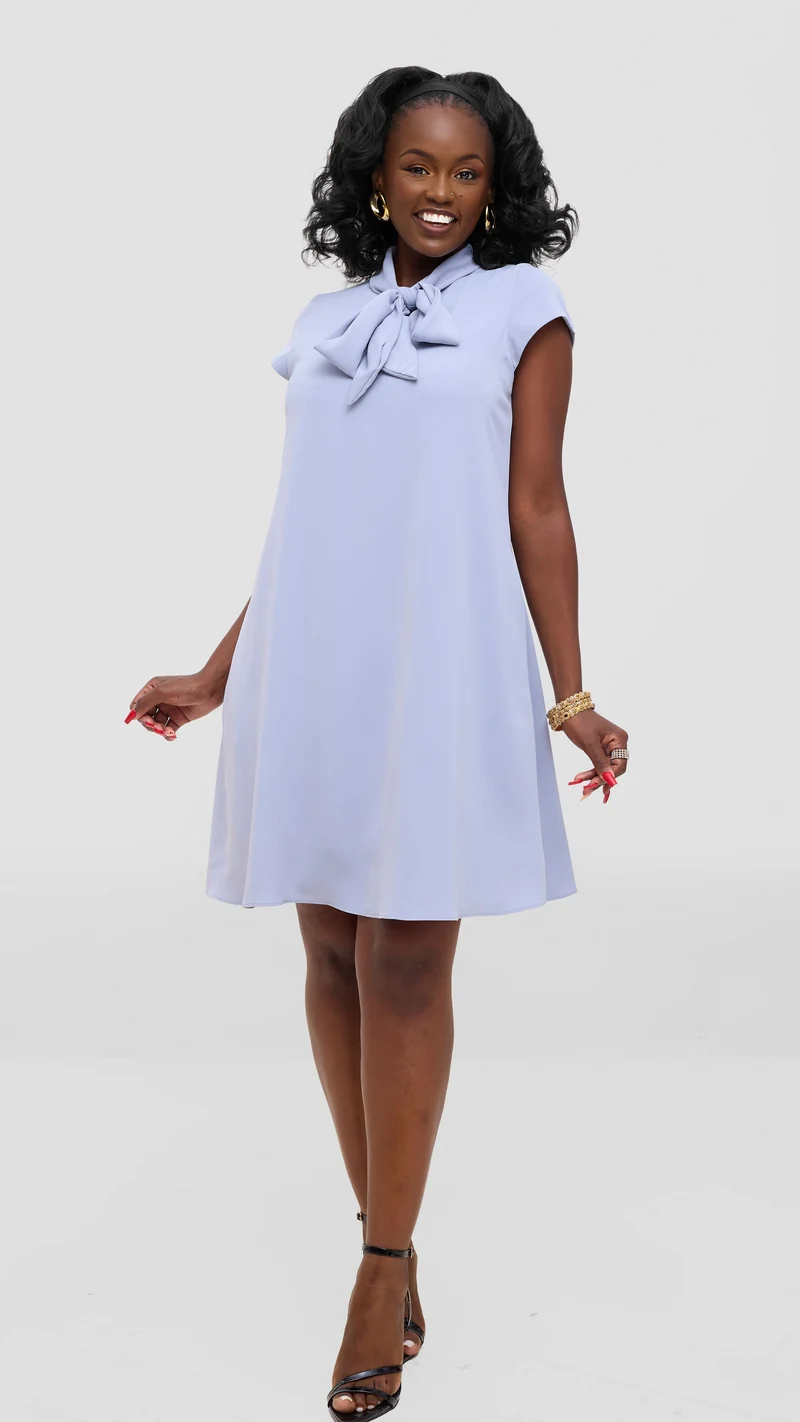 Vivo Niari Tent Dress in Crepe - Grey