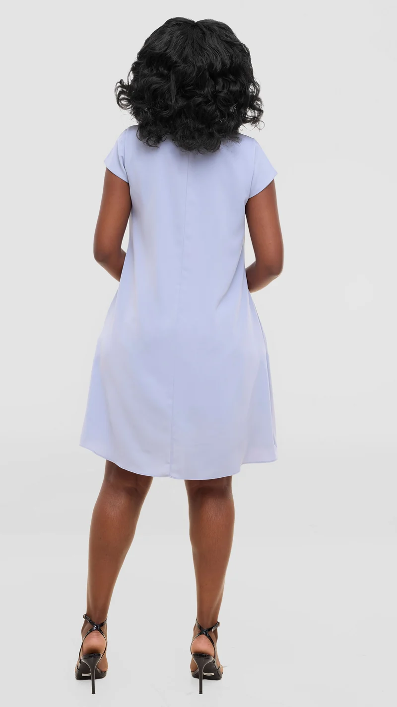 Vivo Niari Tent Dress in Crepe - Grey