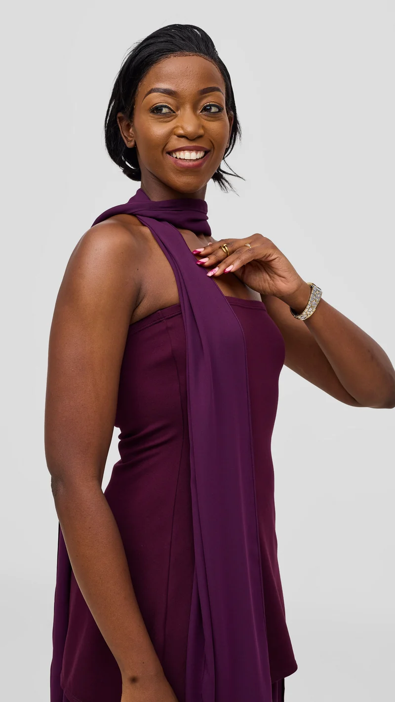 Vivo Studio 2-piece in Mixed Media - Burgundy