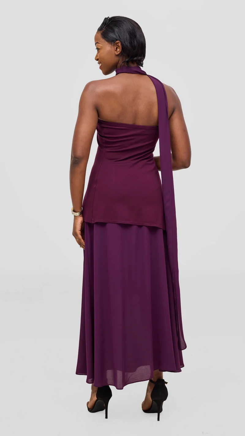Vivo Studio 2-piece in Mixed Media - Burgundy