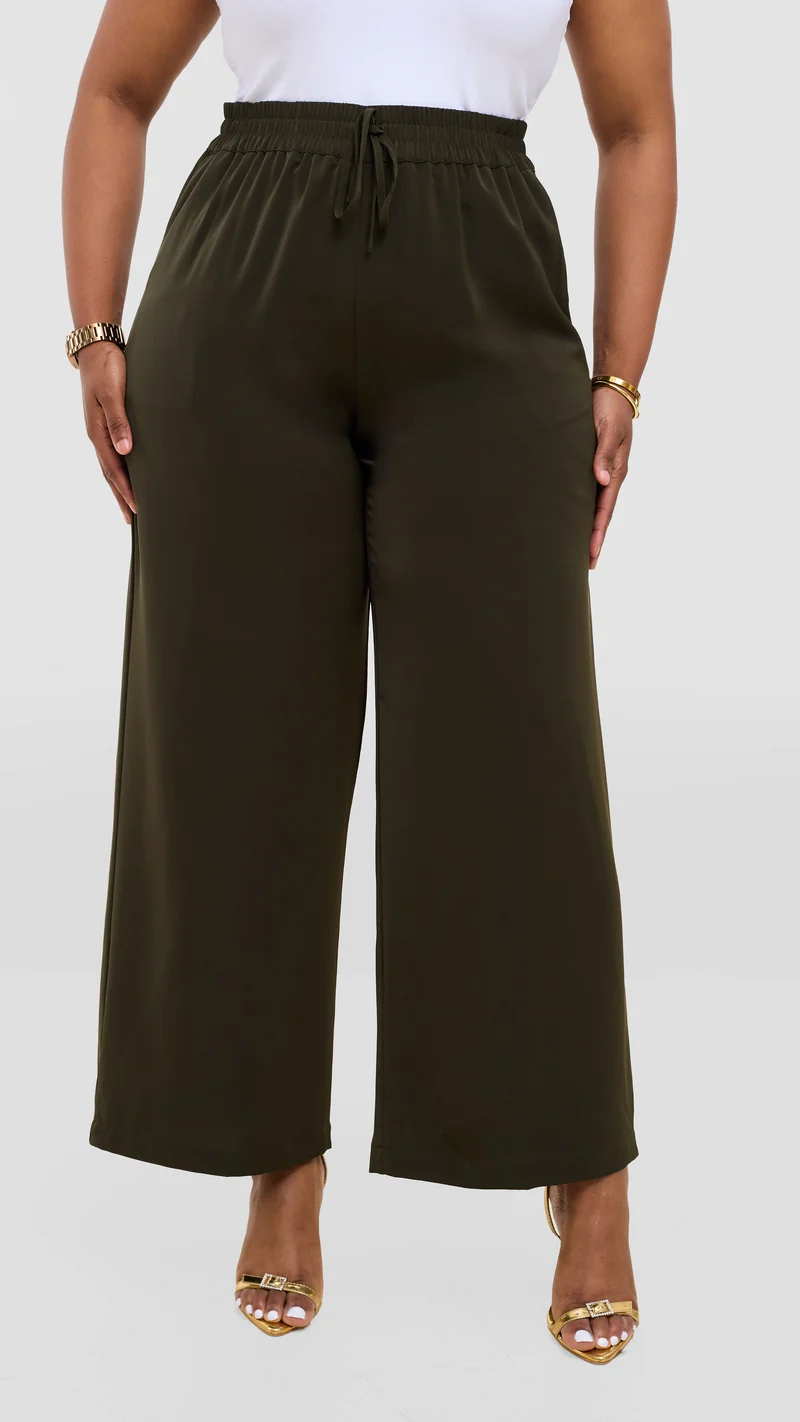 Vivo Wastani Drawstring Pants - Dark Olive