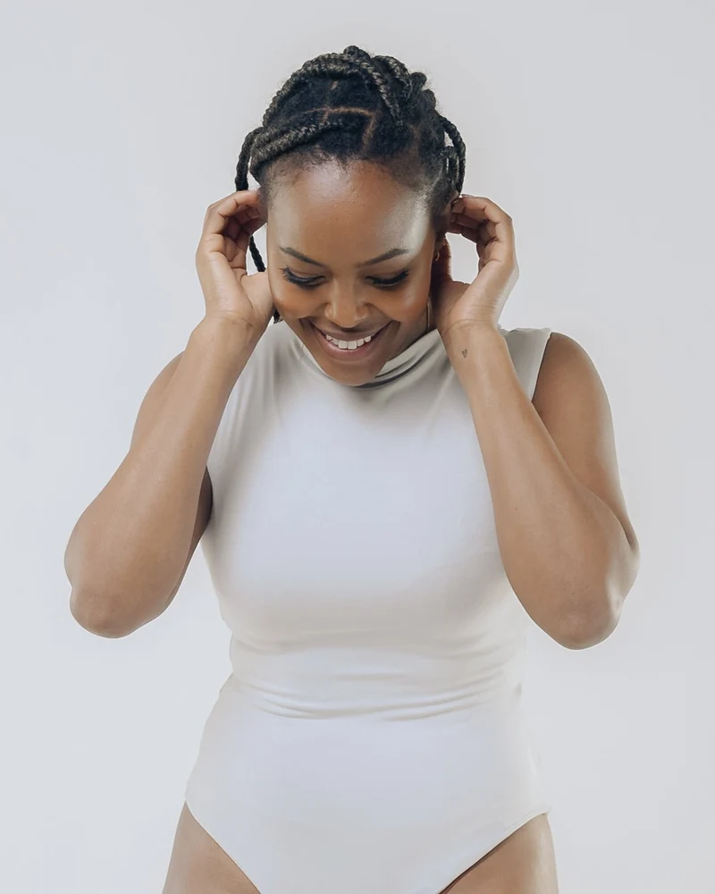 Vivo X This Is Essential Sleeveless High Neck Bodysuit - Grey