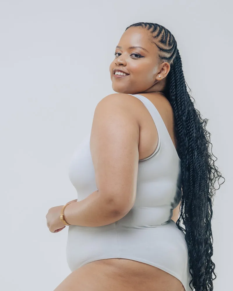 Vivo X This Is Essential Sleeveless Scooped Neck Bodysuit - Grey