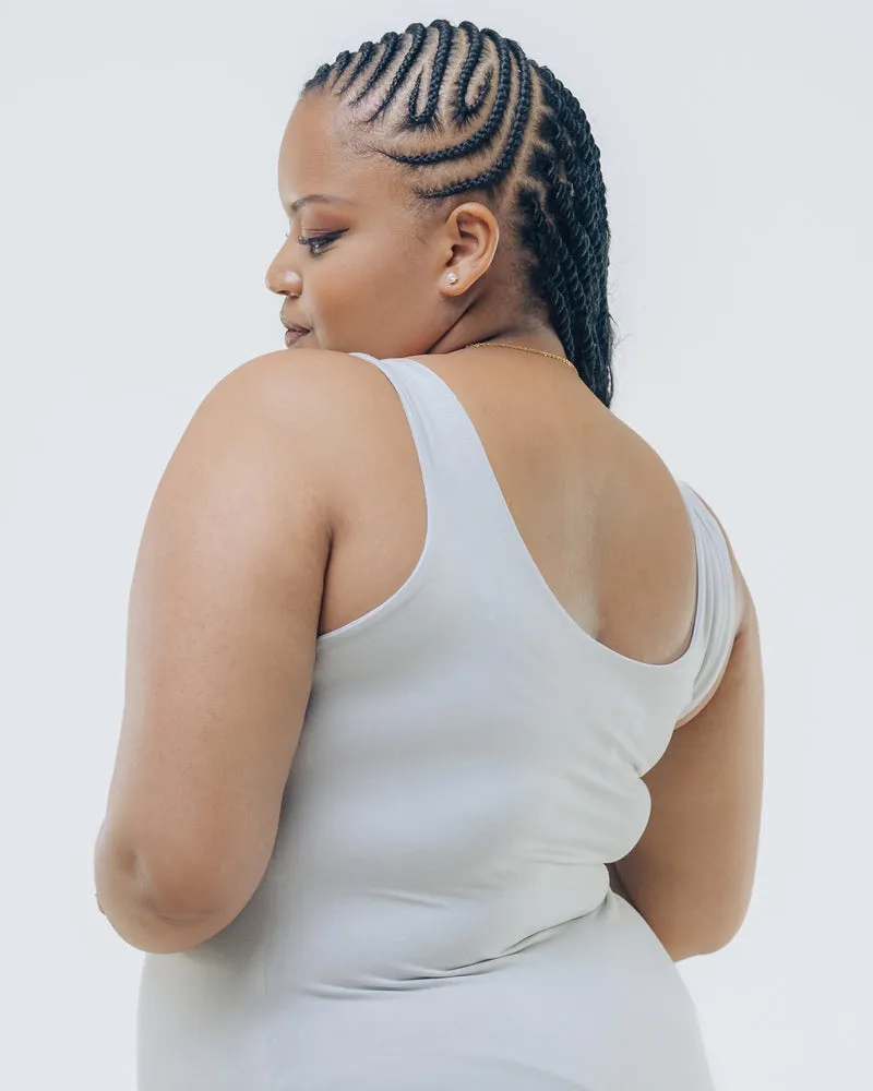 Vivo X This Is Essential Sleeveless Scooped Neck Bodysuit - Grey