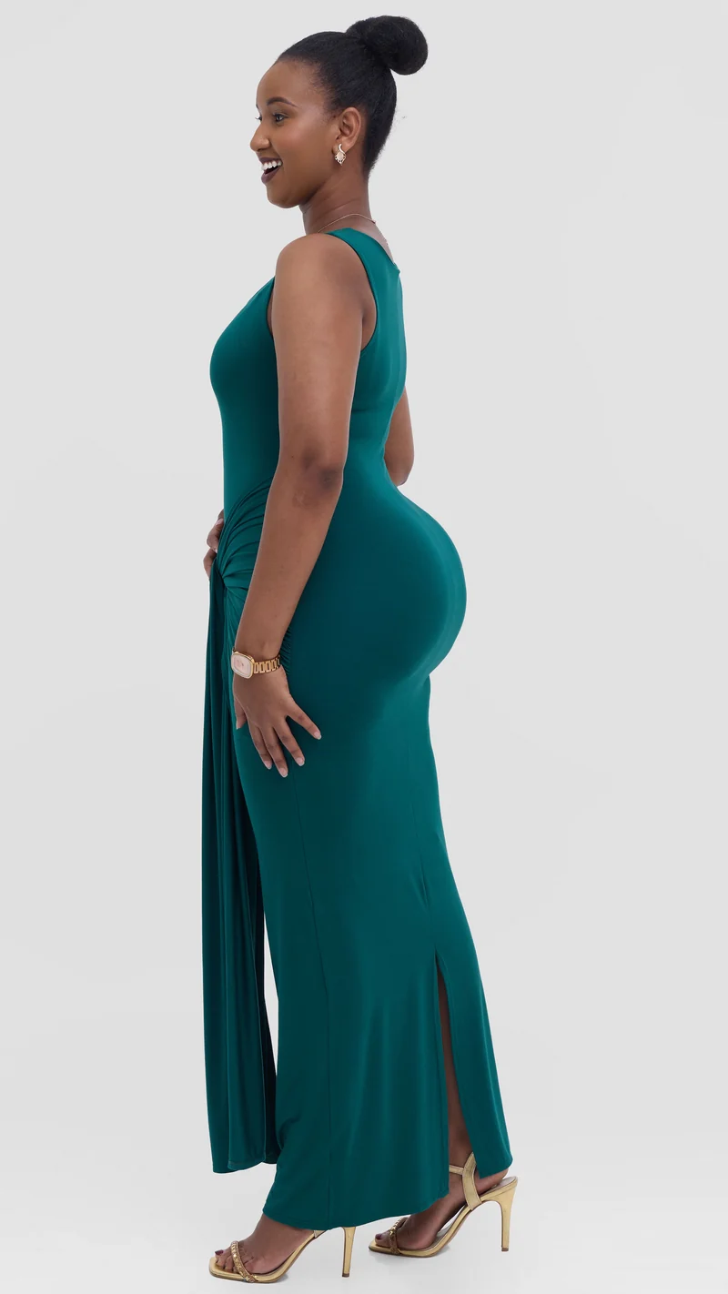 Vivo Studio Maxi Bodycon in Jersey - Dark Green