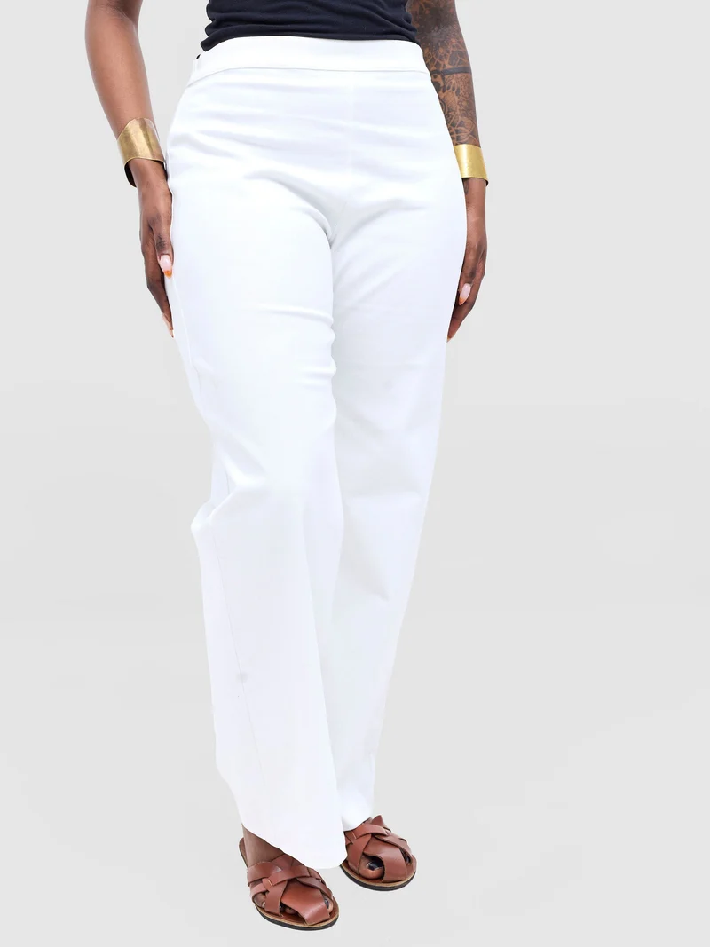 Safari by Vivo Tiwa Wide Leg Pants in Linen - White