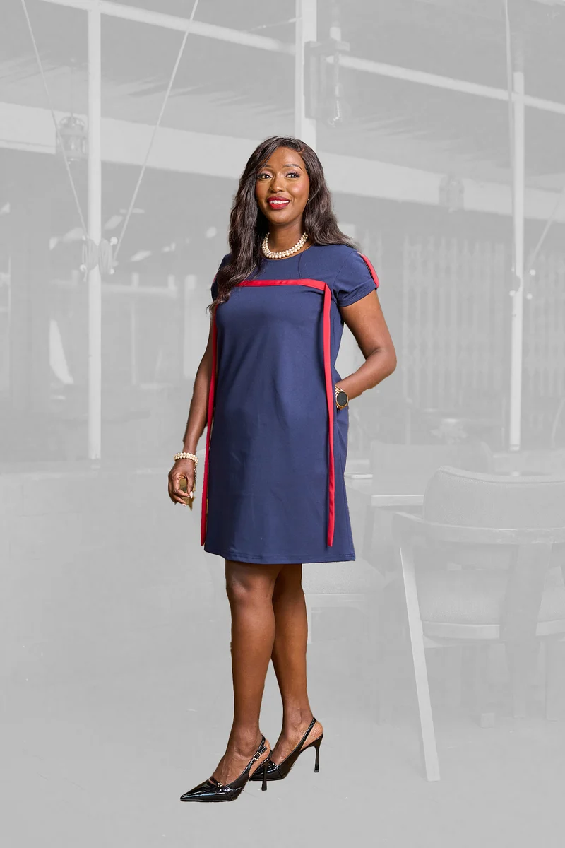 Kakiba Collections Eunice Dress - Navy Blue