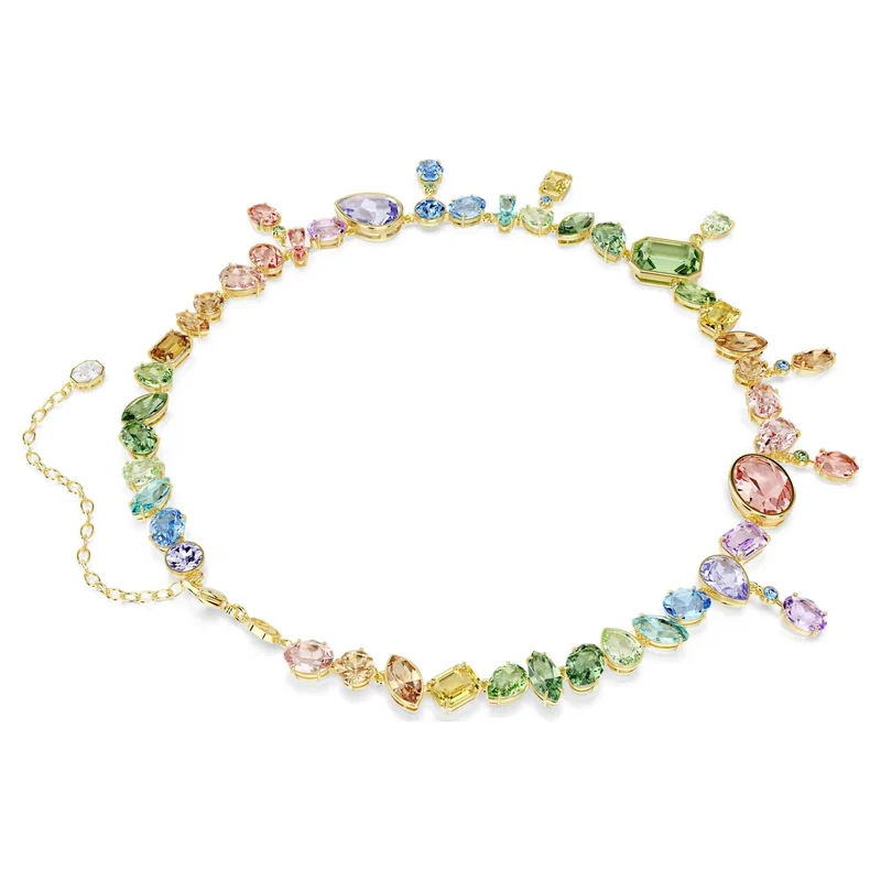 Swarovski Halskette Damen Gema All Around Ombre Mehrfarbig Goldfarben 5737443