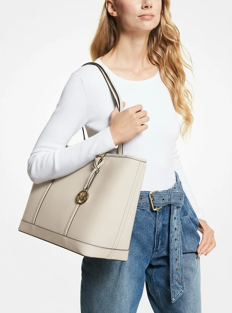 Michael Kors Tote Bag Damen Jet Set Travel Large LT Cream 35F0GTVT9L