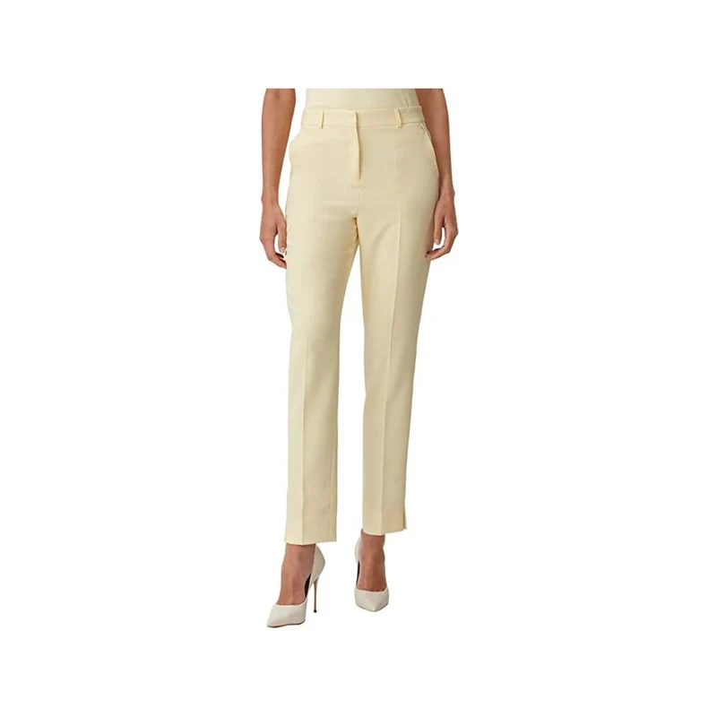 SLIM MIT ANKLE LEG - Chino - helles zitrone