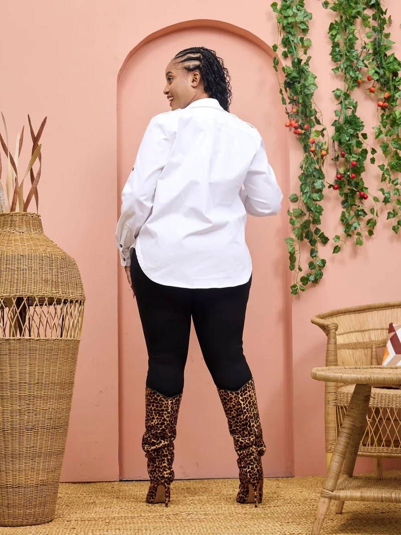 Safari by Vivo Chui Heavy Shirt - White