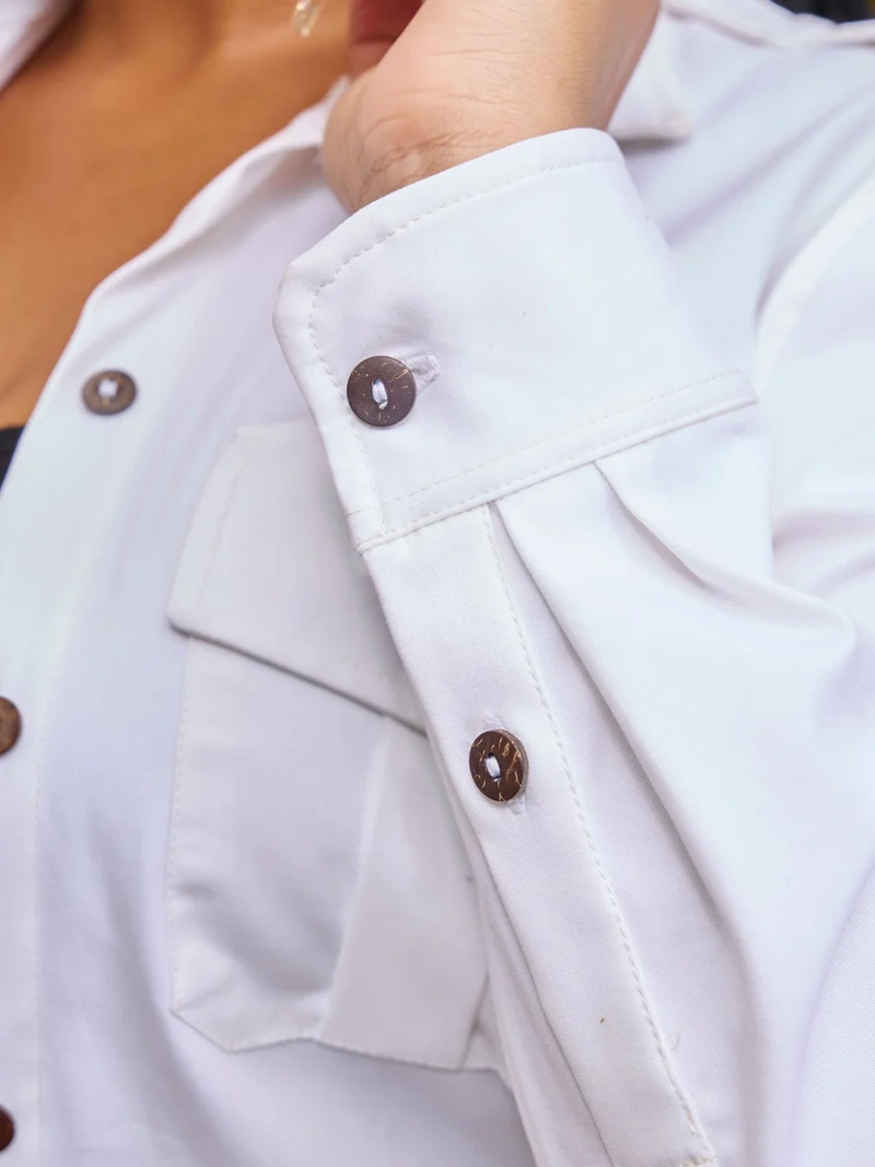 Safari by Vivo Chui Heavy Shirt - White