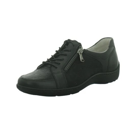 Waldläufer Halbschuh,schwarz schwarz