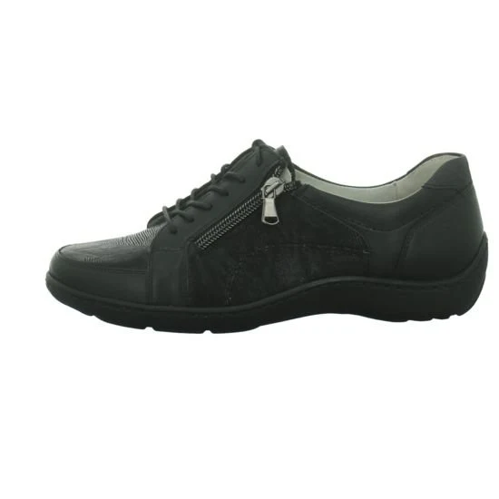 Waldläufer Halbschuh,schwarz schwarz