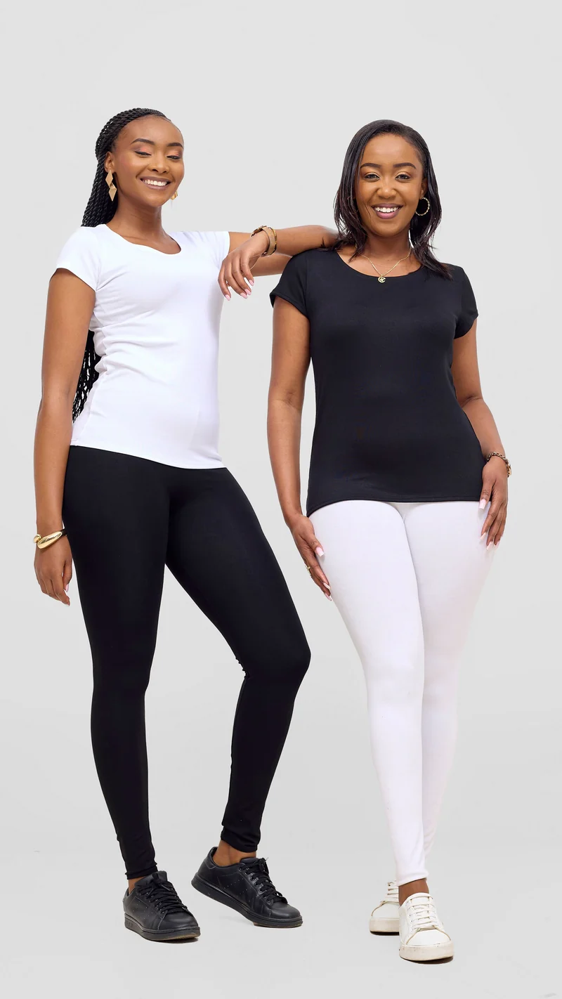 Vivo Everyday Cap Sleeve Top in Jersey - White