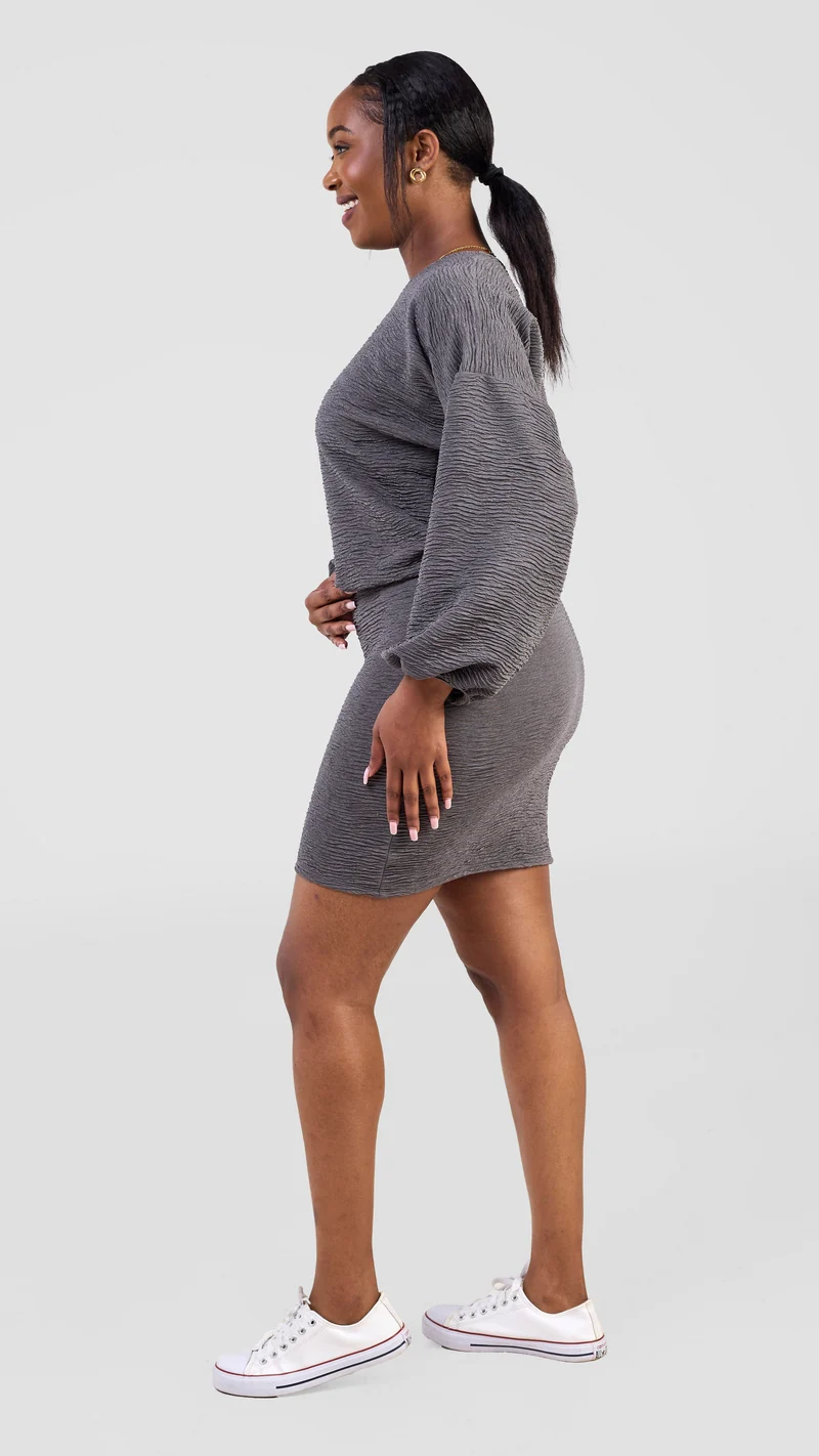Vivo Alma Mini Skirt - Dark Grey