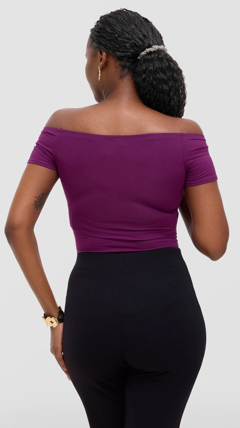 Vivo Studio Bodysuit In Jersey - Burgundy