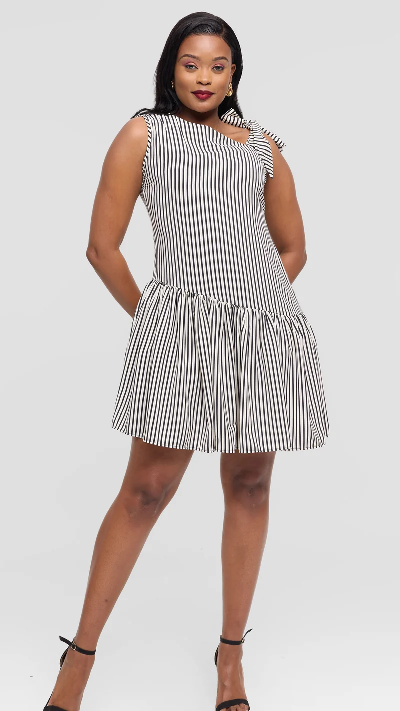 Salok Havilah Pusa Dress - Stripes