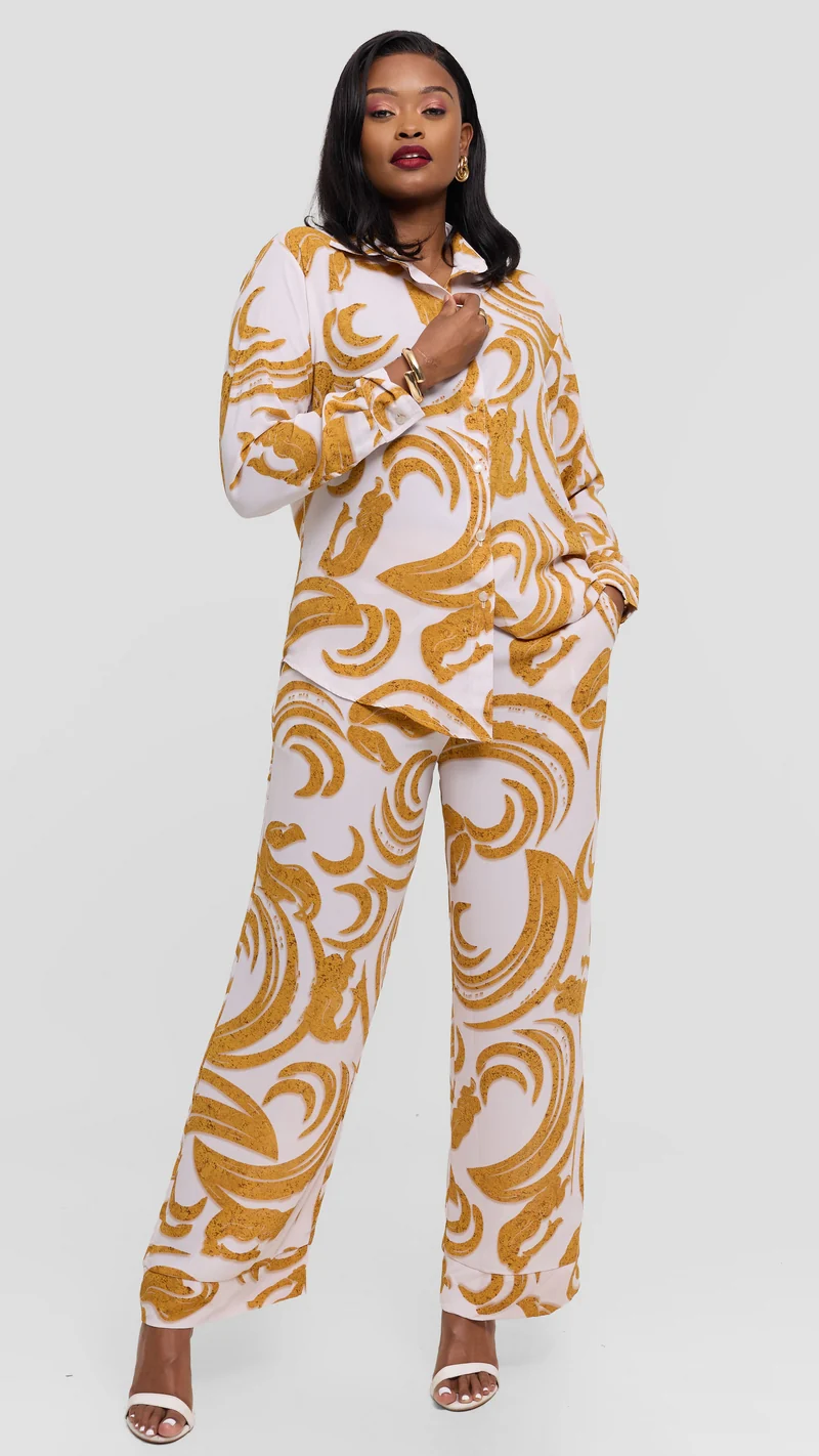 Salok Havilah Matching Set - White Print