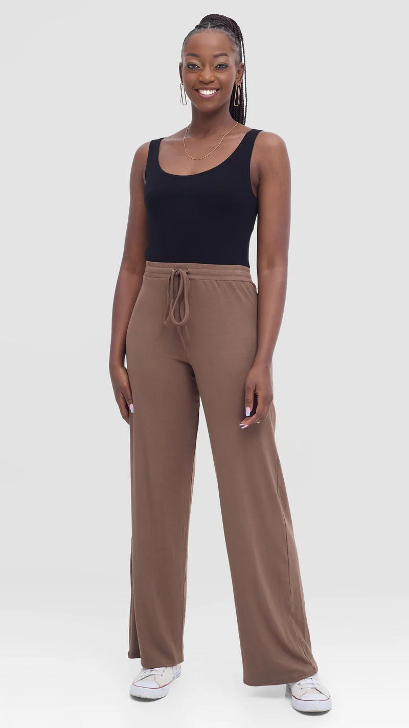 Vivo Chela Pants in Jersey - Taupe
