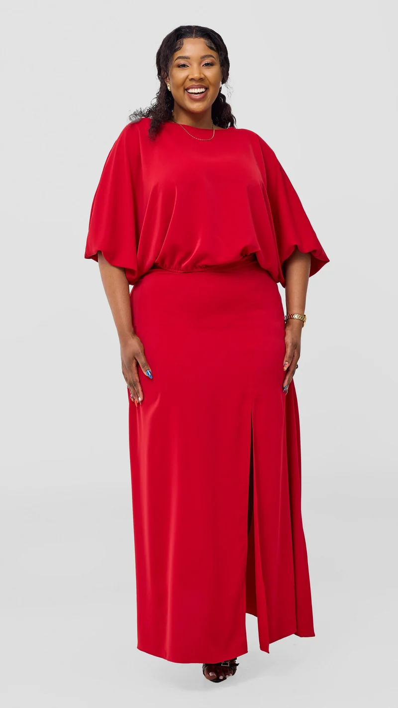 Vivo Kemi Maxi Skirt - Dark Red