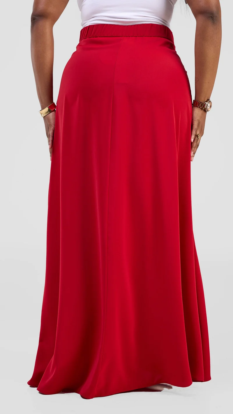 Vivo Kemi Maxi Skirt - Dark Red