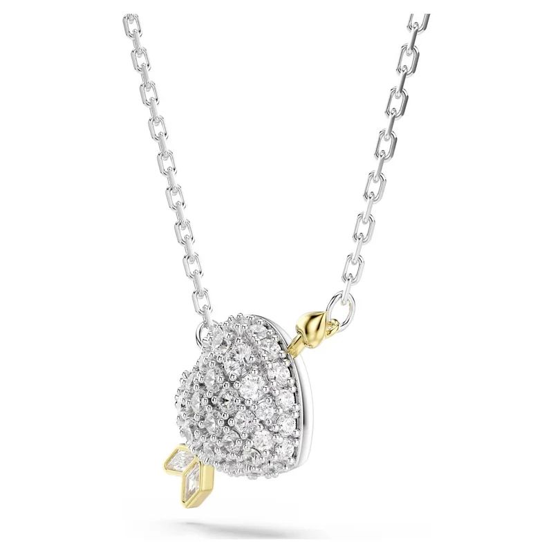 Swarovski Halskette Unisex Idyllia Herz mit Pfeil Weiß Metallmix 5737291