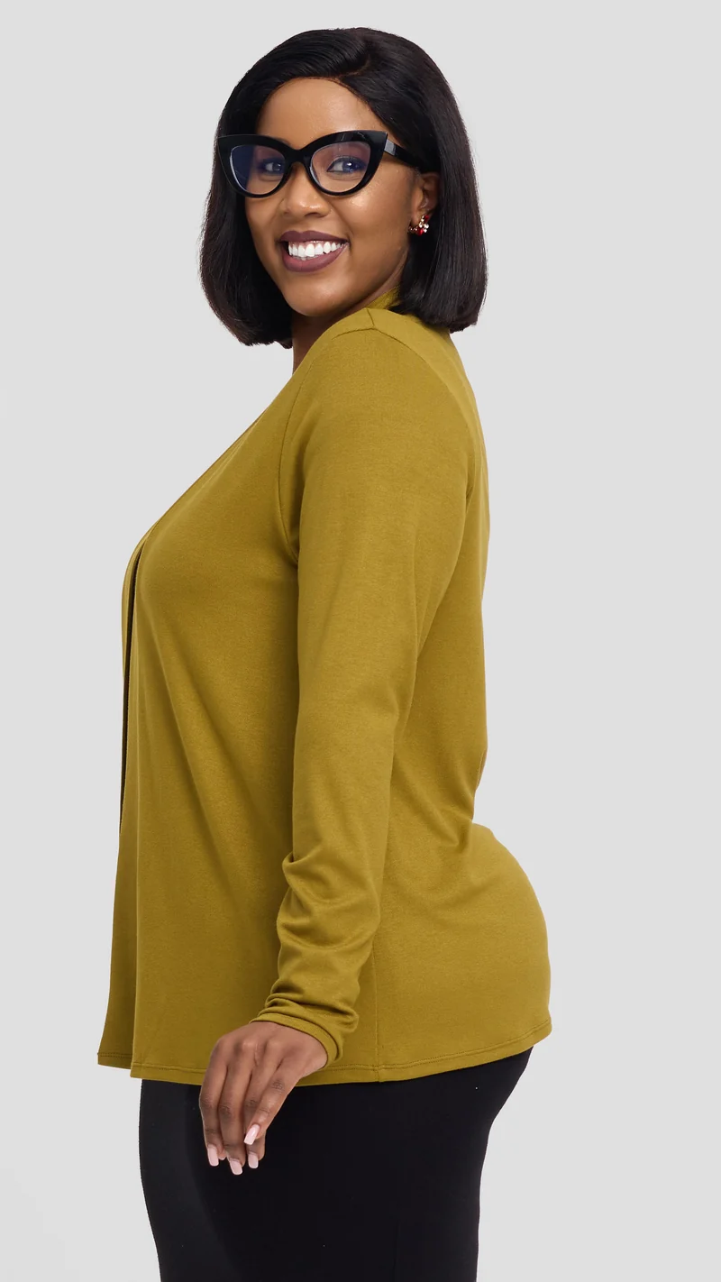 Vivo Everyday Short Waterfall in Jersey - Olive
