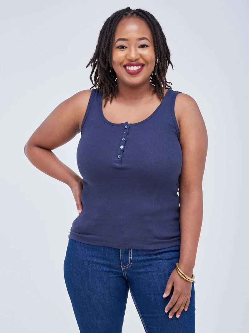 Lamazi Collections Tank Top - Navy Blue