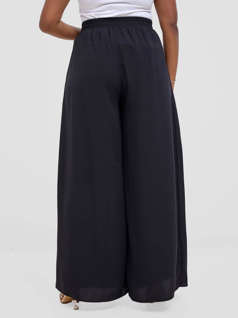 Vivo Basic Crepe Pants - Black