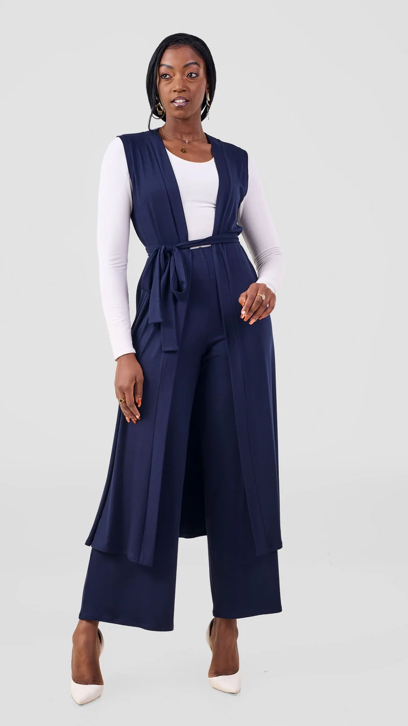 Vivo Chela Pants in Jersey - Navy