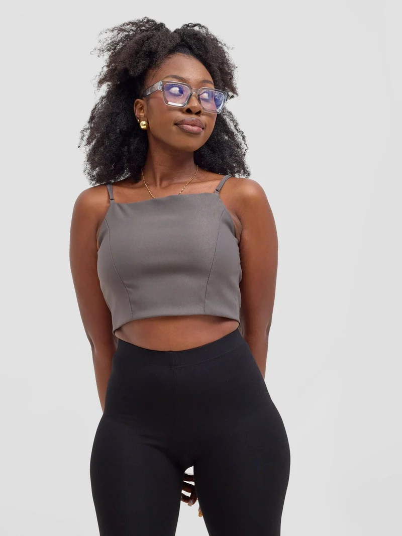 Zoya Kyro Strappy Vest - Grey