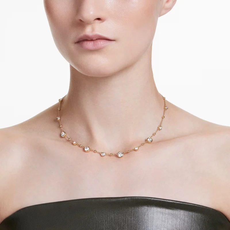 Swarovski Halskette Damen Imber all around weiß goldfarben 5680090