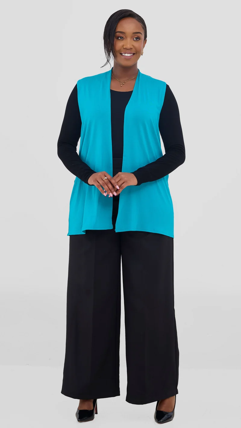 Vivo Everyday Sleeveless Waterfall in Jersey - Sea Green