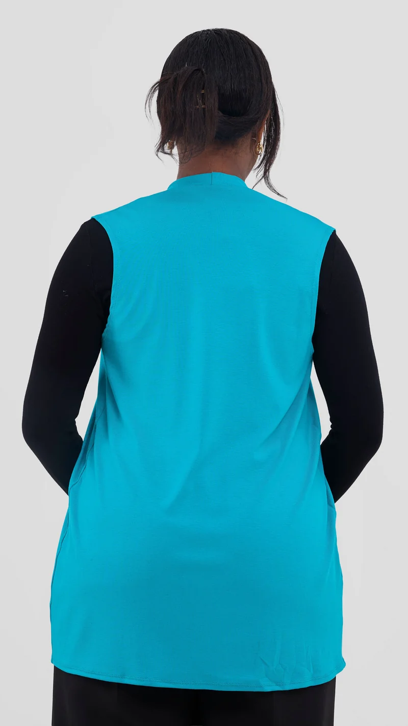 Vivo Everyday Sleeveless Waterfall in Jersey - Sea Green