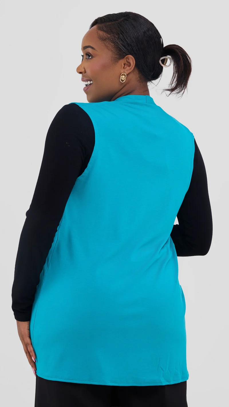 Vivo Everyday Sleeveless Waterfall in Jersey - Sea Green