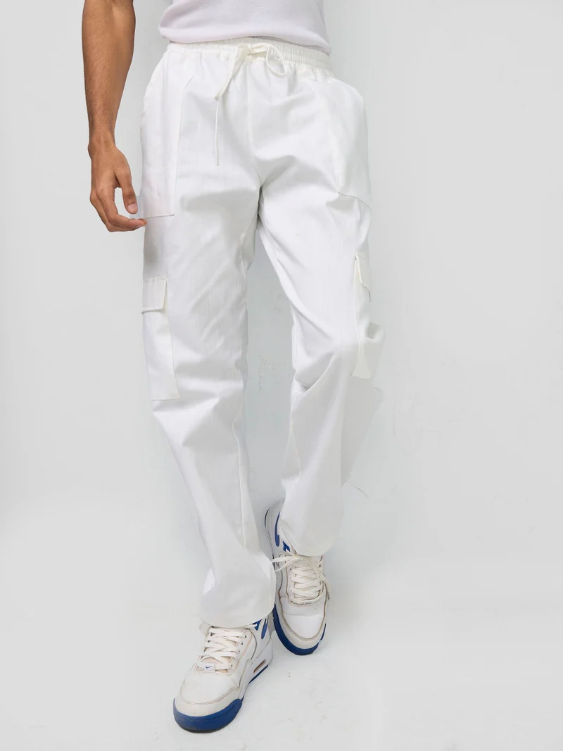 Zoya Banda Men's Cargo Pants - White