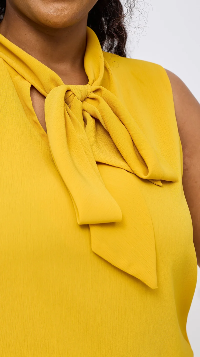 Vivo Niari Sleeveless Top - Light Mustard