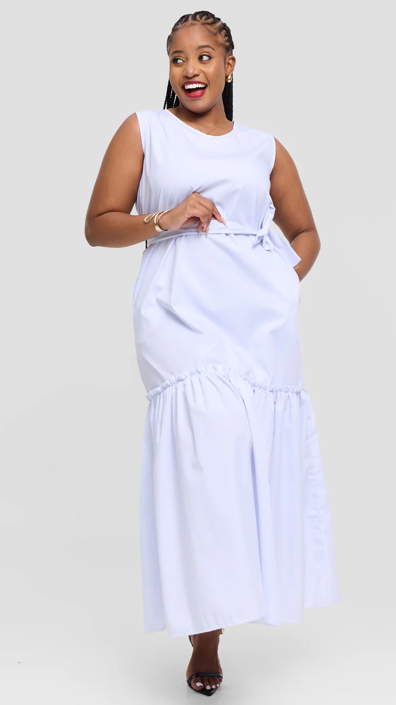 Lizola Tifomi Maxi Dress - White