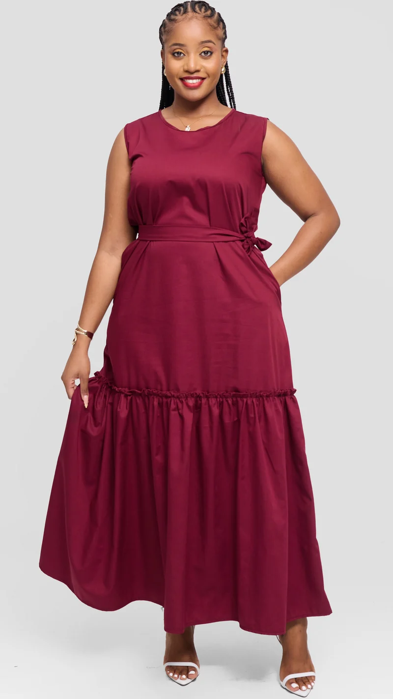 Lizola Tinley Maxi Dress - Maroon