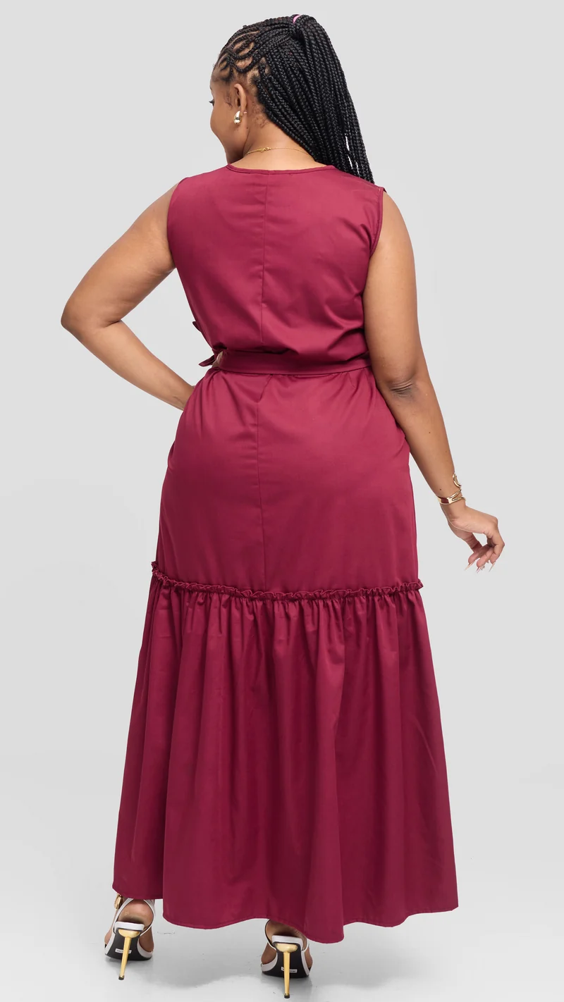 Lizola Tinley Maxi Dress - Maroon