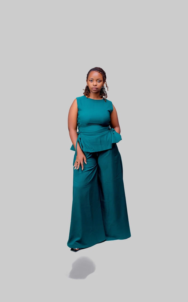 Phyls Collections Nala Pallazo Set - Teal