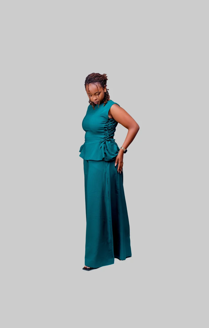 Phyls Collections Nala Pallazo Set - Teal