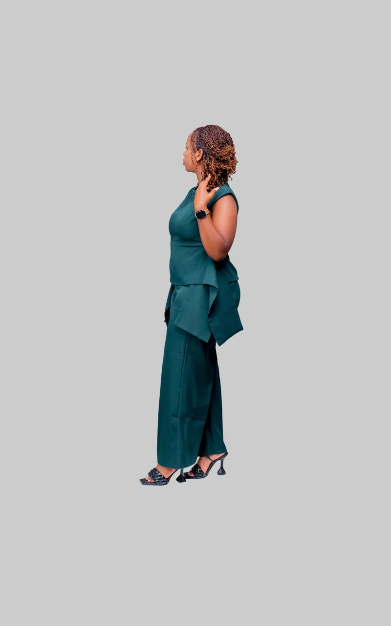 Phyls Collections Kendi Pallazo Set - Olive Green