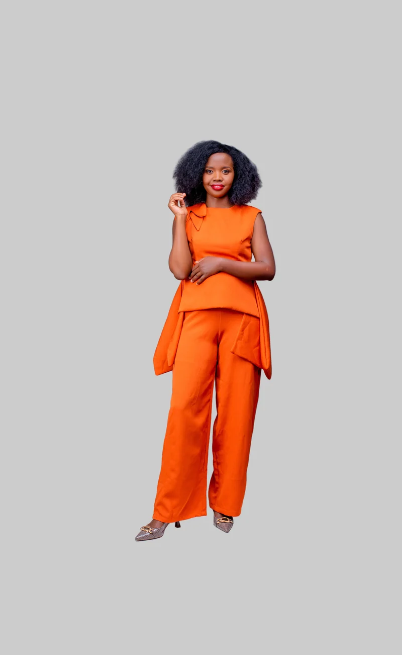 Phyls Collections Kendi Pallazo Set - Orange