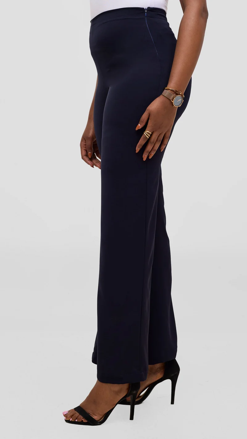 Vivo Talia Slim Pants - Navy