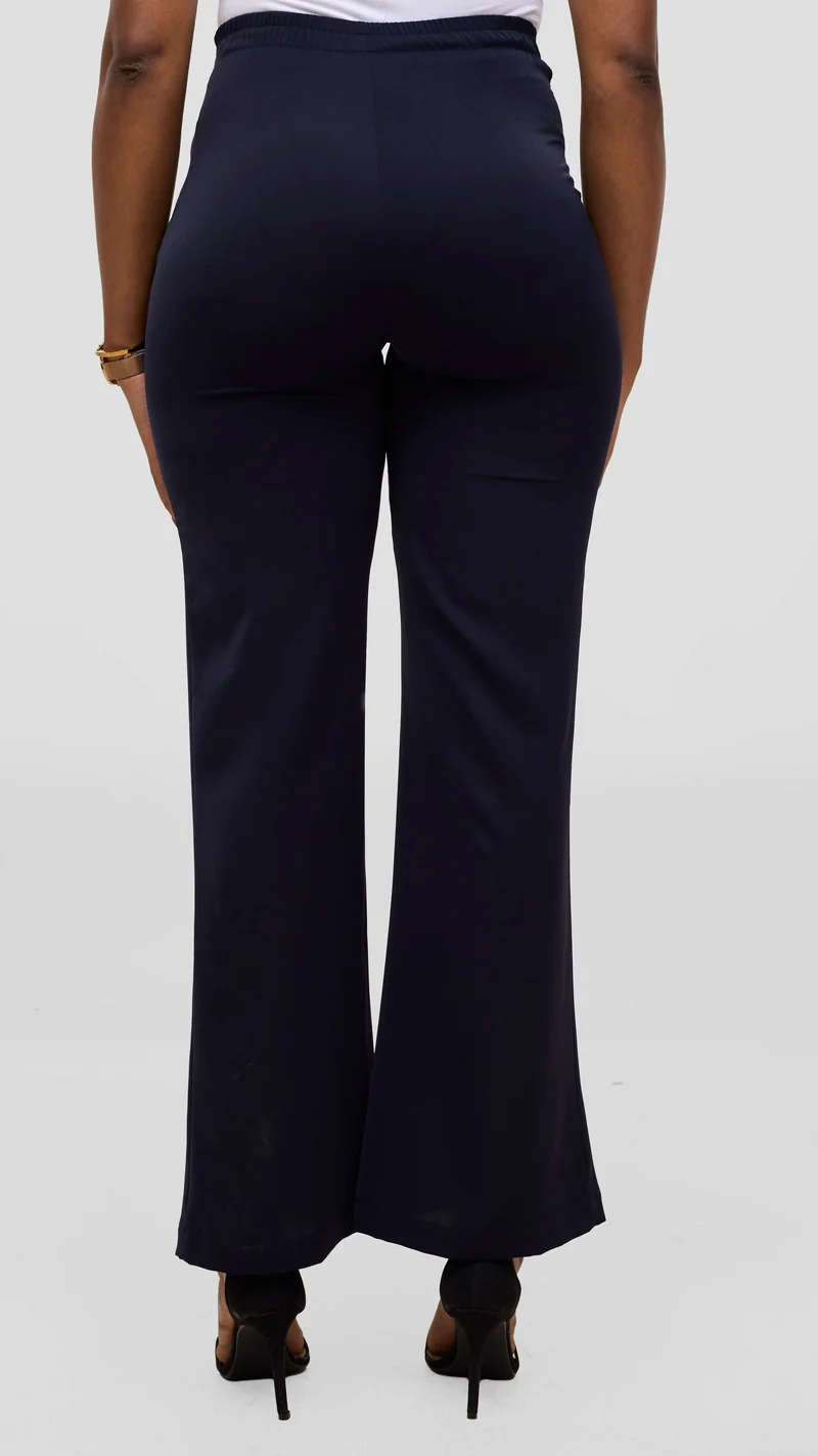 Vivo Talia Slim Pants - Navy