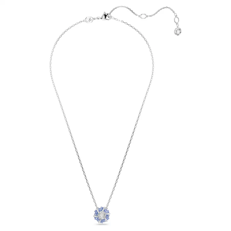 Swarovski Halskette Damen Idyllia Blume blau rhodiniert 5680013
