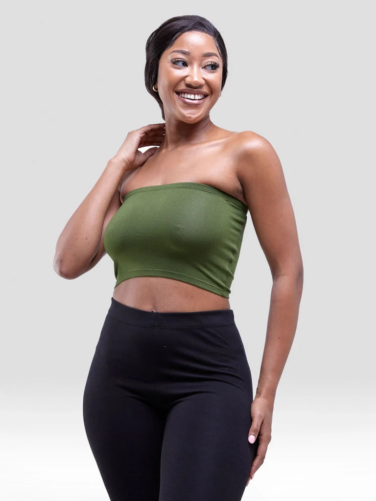Zoya Basic Jersey Bandeau - Hunters Green