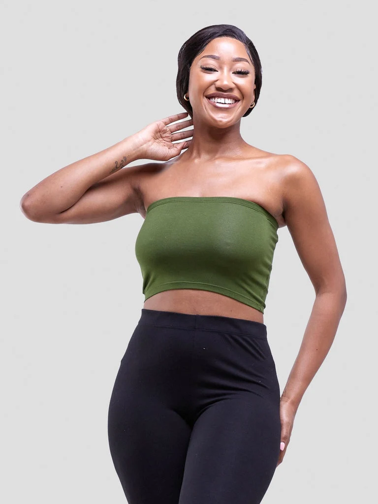 Zoya Basic Jersey Bandeau - Hunters Green